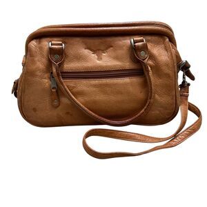 Canyon Outback Leather Goods University of Texas Longhorns Leather Purse Handbag